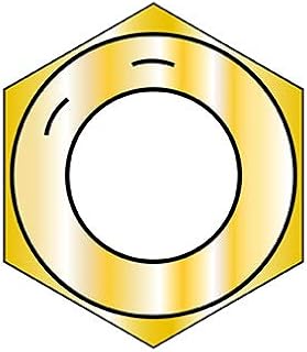 1-8 Coarse Thread Hex Nut Grade 8 Domestic Zinc Yellow DFAR (Pack Qty 100) BC-100NF8D by Korpek