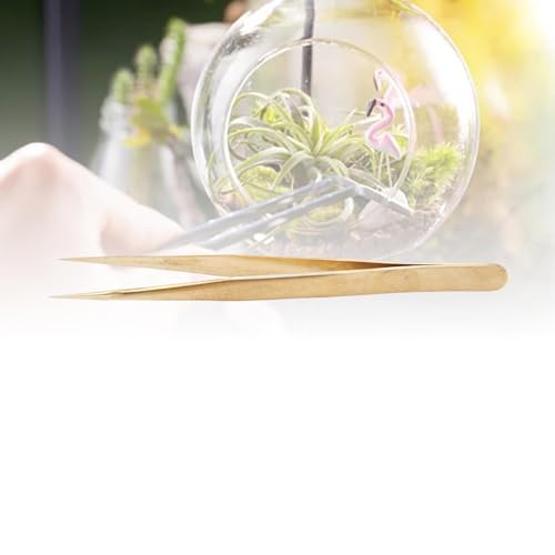 Jectse Brass Tweezers, Accuracy Tip Precision Kitchen Tweezer in Brass for Watchmaker's and Jewellers, Easy to Use and Convenient Pickup - Image 5