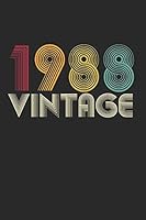Vintage notebook paper 1988 Birthday 32th Gift 1679732919 Book Cover