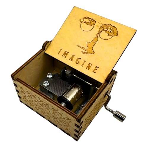 Listado de Cajas Musicales más recomendados. 41 FANSLAB Caja Musical Imagine Canción Clásica de John Lennon, Caja de Madera con Grabado Láser y Mecanismo de Manivela, Regalo Emotivo para Fans de la Música y Coleccionistas...