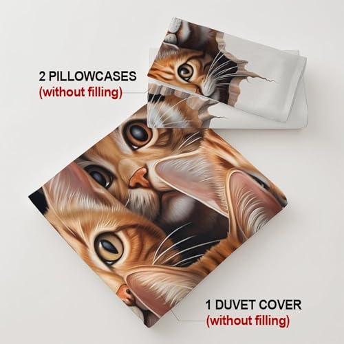 Drap housse chat en microfibres 90x200cm pour lit une place - 8