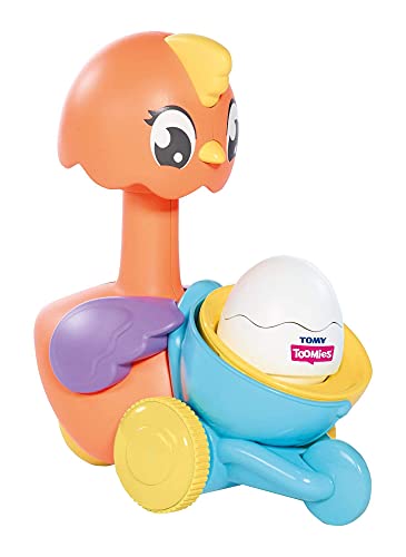 Toomies Tomy Juguete para bebé con Burbujas para apretar y escotilla, Lanzador de Bolas de gallina para niños pequeños con Bola de Pollito, Adecuado para bebés a Partir de 9 Meses, niños y niñas de