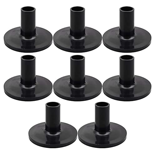 8 piezas de protectores para platillos con base de brida para instrumentos de batería, prácticos, portátiles, de plástico resistente al desgaste miniatura 1