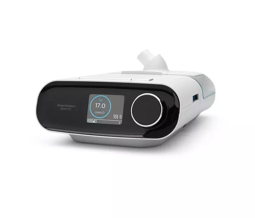 Image of Philips DreamStation BiPAP Pro | Sleep Apnea & Snoring Device + Pico Nasal Mask, Large Size, with Headgear | Online Demonstration & Installation