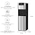 ICEVOKE Bottom Loading Water Cooler Dispenser for 3 or 5 Gallon Bottles - 3 Temperatures with Hot, Room & Cold Spouts, Child Safety Lock, UV Self-Cleaning, Stainless Steel, Black