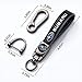 Uijtylj Genuine Leather Car Keychain Fit for Subaru Ascent BRZ Crosstrek Forester Impreza Legacy Outback WRX STI XV,Car Key Ring Accessory Key Chain for Men and Women Family Present (Black)