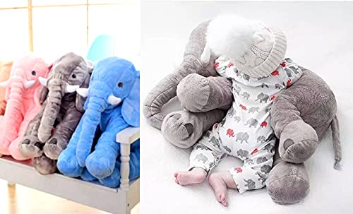 DearJoy Big Size Fibre Filled Stuffed Animal Elephant Soft Toy for Baby of Plush Hugging Pillow Soft Toy for Kids boy Girl Birthday Gift (60 cm, Grey Color) (Image - 4)