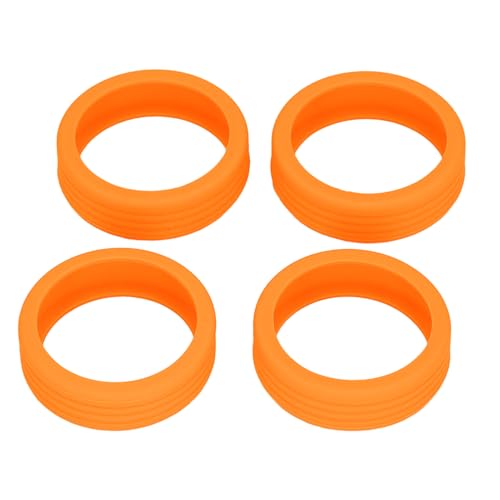 Generic Coprini per Trappola per Bagagli, Protezione per Valigie Resistenti Al Silicone da 8pc in Silicone (ORANGE)