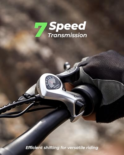 Image of isinwheel M10 Plus & Pro Electric Bike for Adults 1000W Peak Motor, Dual Front Fork Mountain Ebike 13 /10.4 Ah Battery 75 /45 Miles Range, 7 Speed, 20 x 4.0 Fat Tire Adults Electric Bicycles