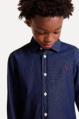 Camisa Cont Ae Easy Oxford Denim Reserva Mini