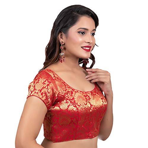Image of Biyu Being With You Women's Synthetic Saree Blouse