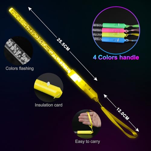 KIMIMARA Leuchtstäbe mit bunter LED-Beleuchtung, Spielzeug für Kinderpartys und Events