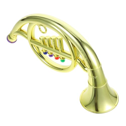 Generic Musical Horn Realistic French Horn for Safe Material Fun Musical Plaything present for Boys for Imaginative Play