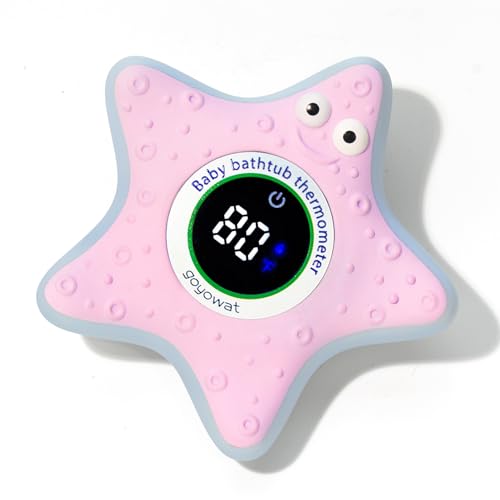 Baby Bath Thermometer,Newborn Swimming Safety Toy Thermometer,Bathtub Water Thermometer,Duck Baby Temperature Warning,Tub Floating Toy,LED Display Warning,…