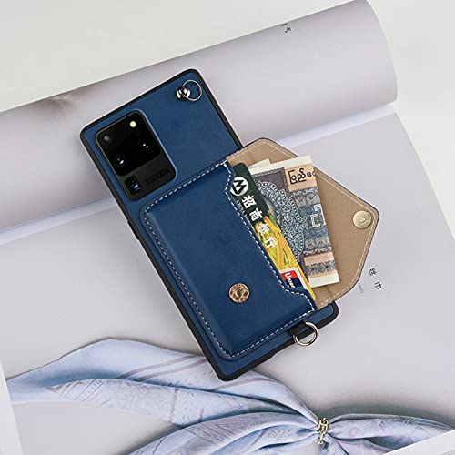 Wallet Crossbody Case Compatible With Samsung Galaxy S20 Plus Leather Phone Case With Credit Card Holder And Strap Magnetic Flip Pu Kickstand Cases Shockproof Protective Purse Cover Shell(Black) #TOP2