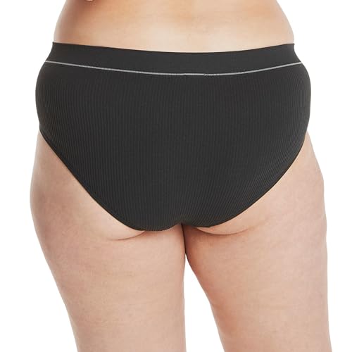 Hanes Women's Originals Hi-Leg Bikini Underwear, Seamless Rib Bikini, Assorted Colors, 6-Pack4