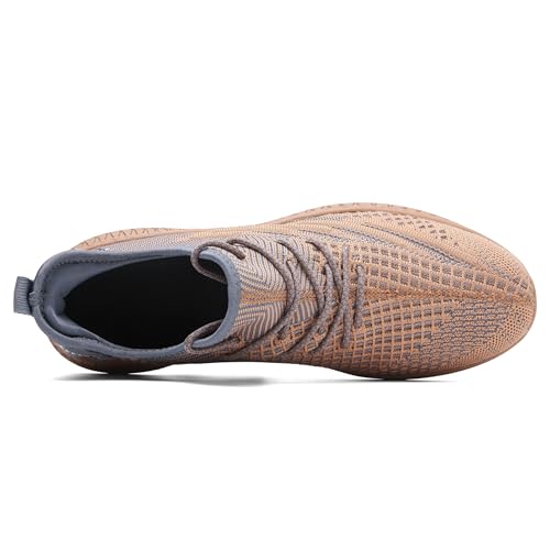 Image of Men's Walking Running Shoes Lightweight Breathable Sneakers | Easy slip-on design with knitted mesh upper. Lightweight non-slip tennis sneakers for gym, daily walking and work