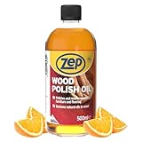 Zep Wood Polish Oil – 500ml Orange-Scented Furniture & Floor Polish – Wood Polish for Furniture, Cabinets & Floors – Restores Shine & Leaves Fresh Orange Scent