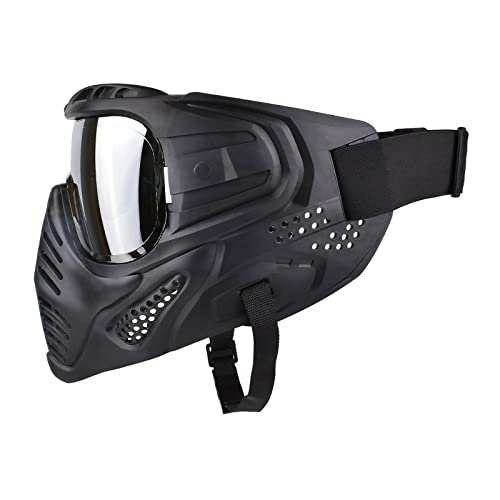 YIJU Máscara Facial Completa Máscara Esporte Ao Ar Livre Militar CS Paintball Proteção para Os Olhos