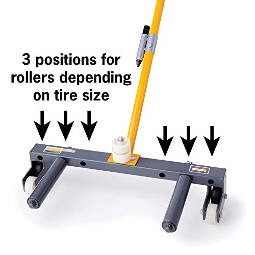 Winntec Rolling Wheel Dolly For Changing Car, Truck, Skid Steer, Atv, And Trailer Tires, Tire Lift For Large And Small Vehicles, 3 Roller Positions, 551 Pound Capacity #TOP2