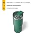 RTIC 20oz Essential Tumbler with Lid, Insulated, Stainless Steel, Metal, Double Wall Vacuum-Insulation, Ceramic Lined, Travel Cup for Iced Coffee, Tea, Hot and Cold Drink, Pine Tree