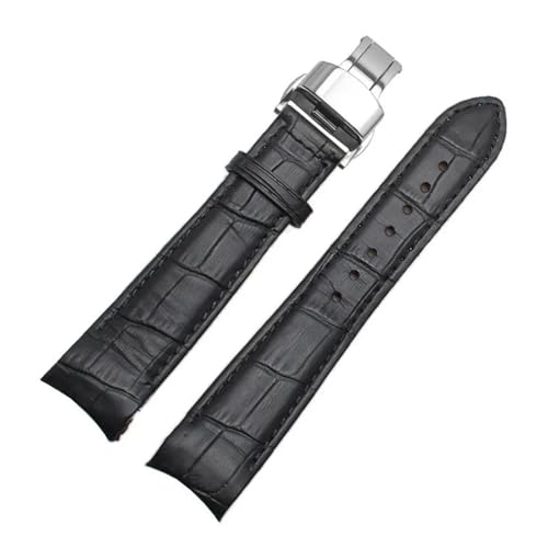 Bracelet de montre de rechange en cuir de vachette véritable avec boucle déployante - 2