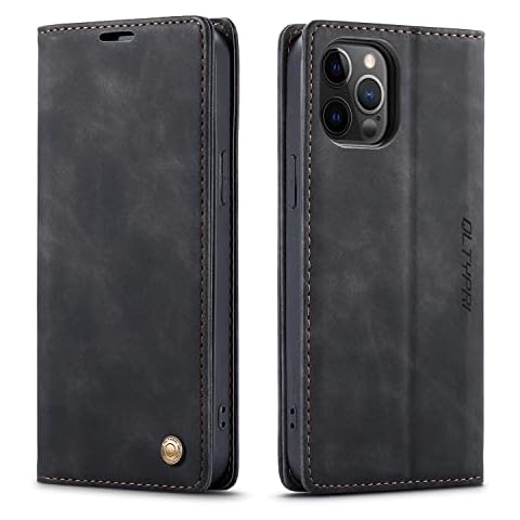 QLTYPRI Vintage Leather Case for iPhone 12 Pro Max Cover