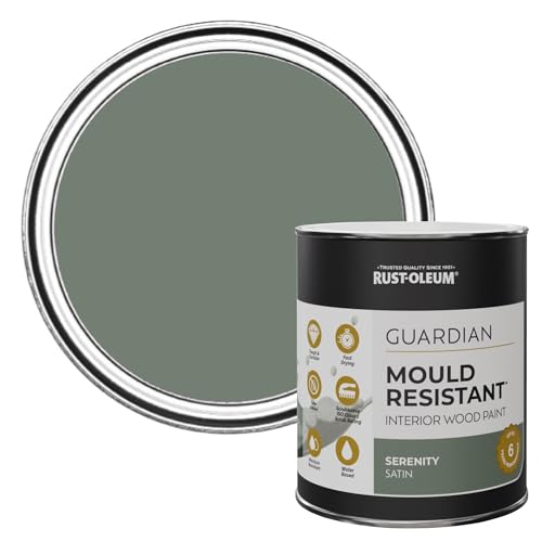 Rust-Oleum Green Guardian Mould Resistant Interior Wood Paint in Satin Finish - Serenity 750ml