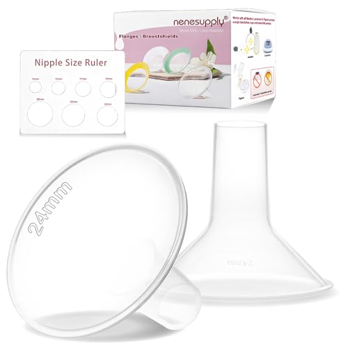 Image of Nenesupply GentleFit 24mm Compatible Breastshields for Medela Breastpumps Not Original Medela Pump Parts. Replace Medela Personalfit Breastshield Work with Medela Pump in Style Symphony Swing Harmony