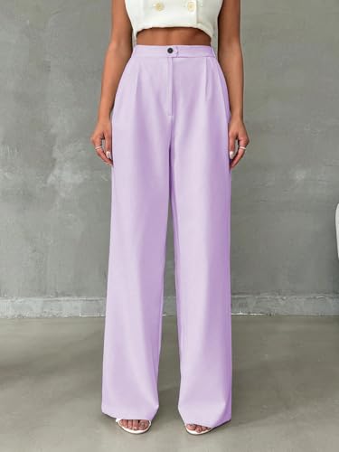 Image of Toochki Trousers for Woman Pants Women's Formal Office Korean | Black Track Pant | Straight | Cotton Spandex Stretchable Trouser | High-Waisted Bottom Wear