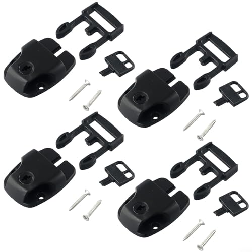 4 Sets Spa Hot-Tub Cover Clips,Hot Tub Cover Broken Latch Repair Kit, Hardware Accessories for Spa Cover Straps,Clip Locks Provided