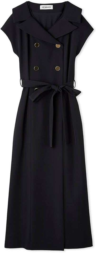 [リリーブラウン] デコルテレイヤードトレンチワンピース LWFO254074 レディース