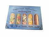 Set of 5 Roll-On Anointing Oils Jasmin Myrrh Musk Nard and Rose from Jerusalem