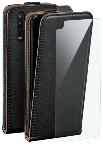 Étui Motorola One Action moex clapet en cuir synthétique noir avec film écran