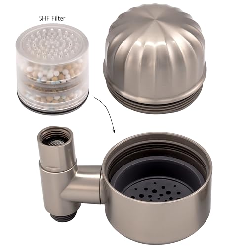 Westbrass SAF-07 In-Line Shower Head Filter Attachment For Shower Arm, Satin Nickel by Westbrass - Image 2
