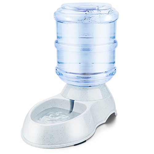 URWoow 1 Gallon Pet Cafe Pet Waterer Water Station Fountain Dispenser