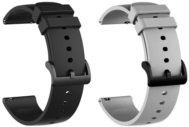 TechMount 22MM Watch Band Strap Black Metal Buckle Straps Combo Pack Of 2 Compatible for Samsung Galaxy Watch 46mm Galaxy Watch 3 45mm/ Gear S3 Frontier Realme Watch S/Realme S Pro 2, Amazfit GTR/ (GTR 2E (BLACK- GREY) (B0C948SVQL) Amazon Price History, Amazon Price Tracker