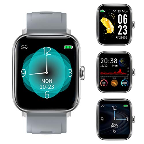 RUNDOING 1.54 inch Full Touch Screen Smart Watch for Android iOS Phones IP68