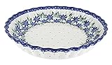 Blue Rose Polish Pottery - Blue Sierra Pie Plate - 10