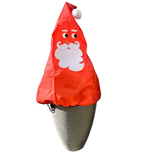 KRONLY Protection contre le froid pour arbres et plantes 110 x 90 cm Motif Père Noël Cover