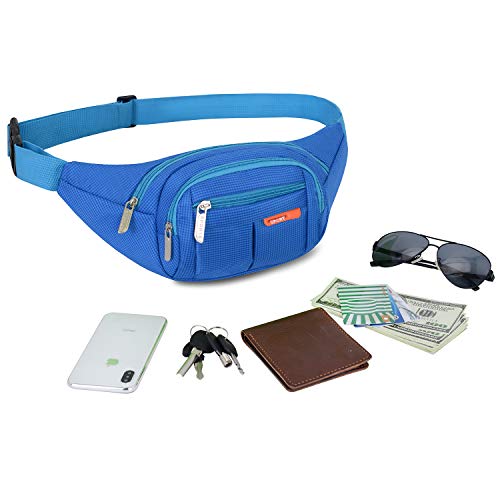 AirZyx Waterdichte heuptas, geschikt voor reizen, sport en alle outdooractiviteiten, heuptas voor dames en heren, waterdichte heuptas voor hardlopen (blauw) - Image 5