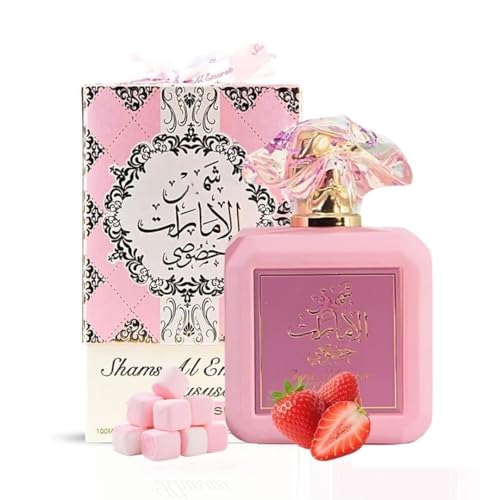 Chthen Pink Blush Perfume for Women, Marshmallow Blush Eau De Parfum - Romantic & Sweet Arabian Perfume - A Captivating Scent Wrapped in Pink Bottle 100ml(3.4 OZ)