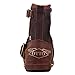OSSTONE Moto Boots for Men Fashion Zipper-up Leather Chukka Boots Casual Shoes 5008-1-A-10.5 Brown