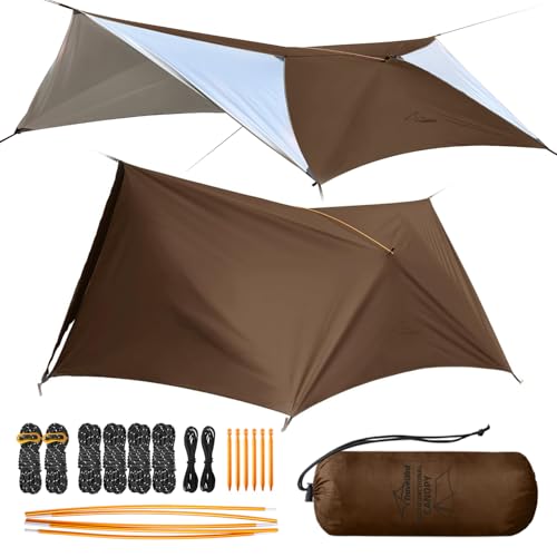 Bâche bâche de camping ultralégère 14ft et imperméable pour bâche de pluie