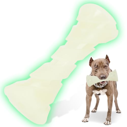 KGPERGU Glow-in-the-Dark Dog Chew & Puzzle Toy