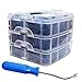 [415 Pcs & 415 Pcs] Auto Push Clips & Fasteners Set, Free Fastener Remover,Great Assortment of Push Type Retainers Fits For GM Ford Toyota Honda Chrysler with Plastic Storage Case