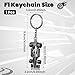 Quilax F1 Keychain for Men, Alloy Car Model Keychain, Metal Formula One Keyring Racing Car Key Chain, Formula 1 Race Cars Key Holder Accessories for Boyfriend Father Racing Enthusiasts Gifts (Black)