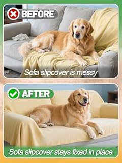 Alphatool 10Pcs Sofa Slipcovers Tuck Grips - 2 Sizes Clear Silicone Anti-Slip Grips Keeping Armchair Couch Covers in Place (Included 5Pcs 15.7" & 5Pcs 7.9")