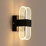 【Brillo ajustable】: La luz de pared LED se puede ajustar entre 3 temperaturas de color mediante el interruptor de pared, blanco frío 6000K, blanco cálido 3000K, blanco neutro 4000K. Elige tu color apagado favorito para crear un ambiente cálido y romántico.