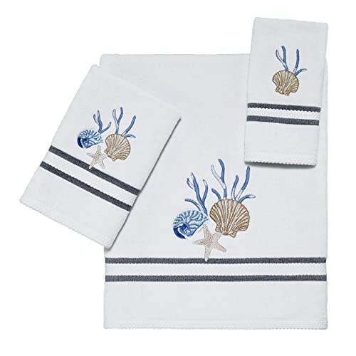 Avanti Linens - Hand Towel, Soft & Absorbent Cotton Towel (Blue Lagoon Collection) #TOP1